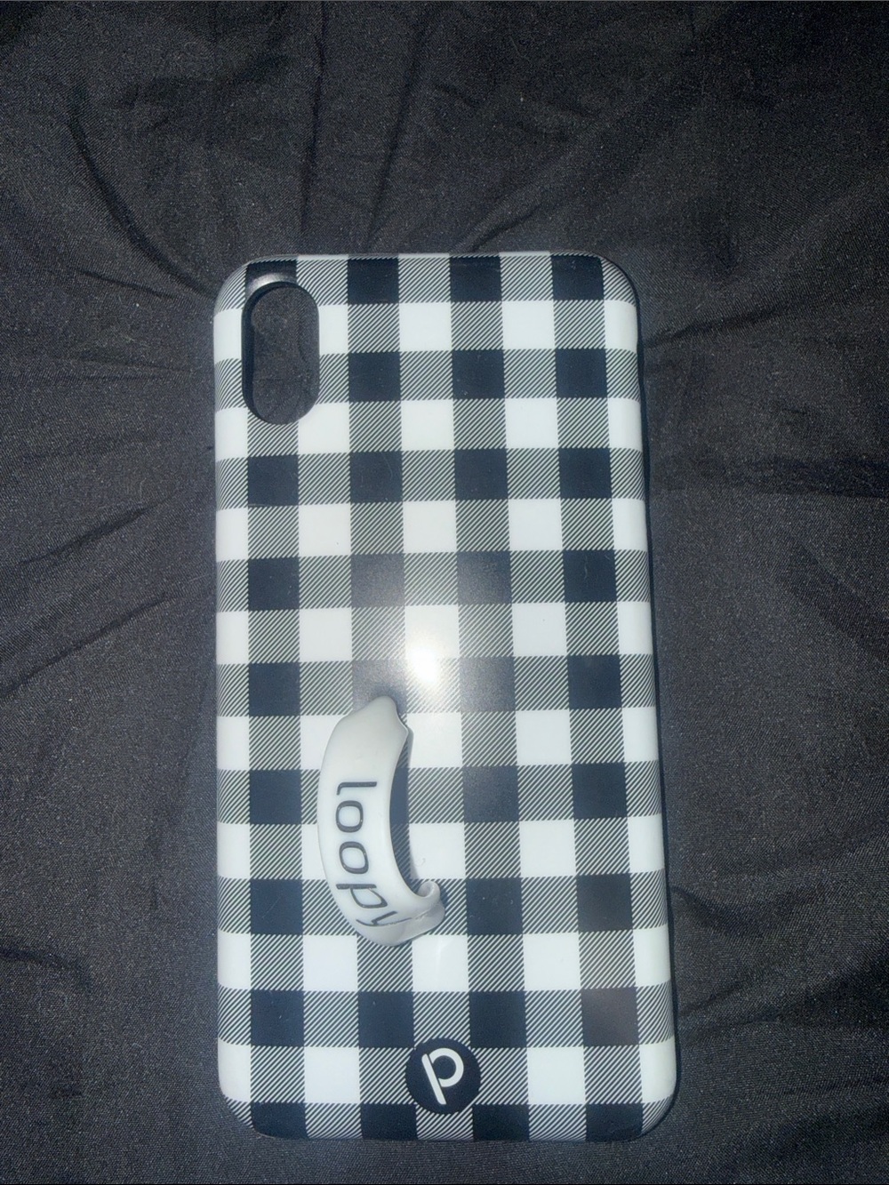 Loop Phone Case for Smartphones - Black & White Checkered